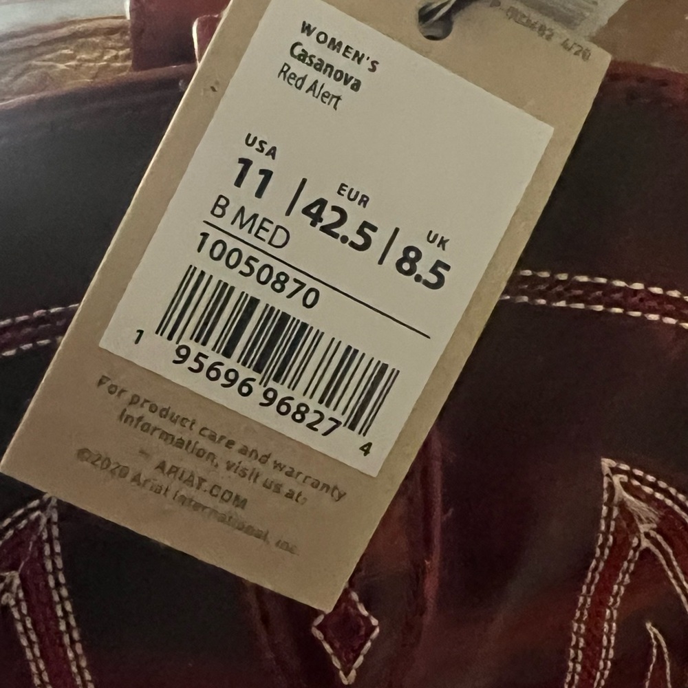 Ariat Women's Casanova Red Heeled Boots - Picture 5 of 5